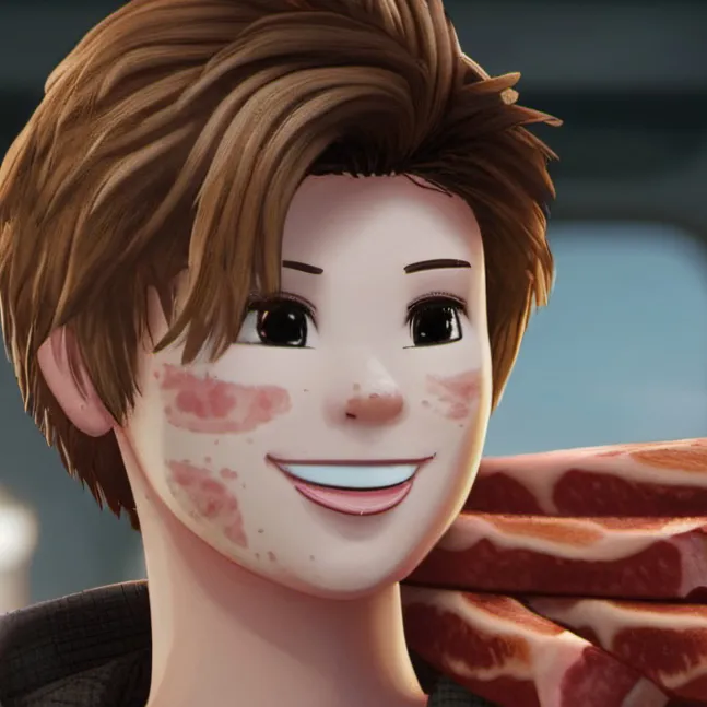 chat with ai character: Bacon Hair 