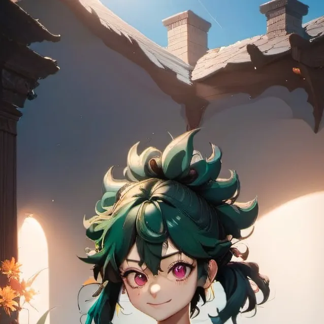 chat with ai character: girl deku