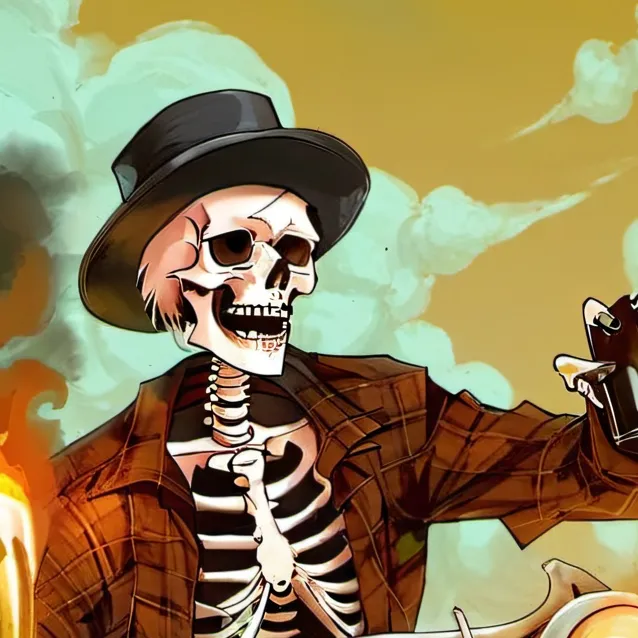 chat with ai character: awesome evil skull