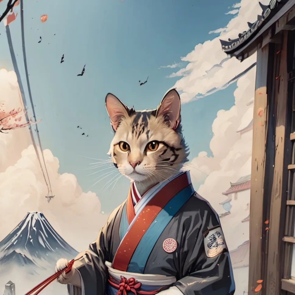 chat with ai character: chinese cat.