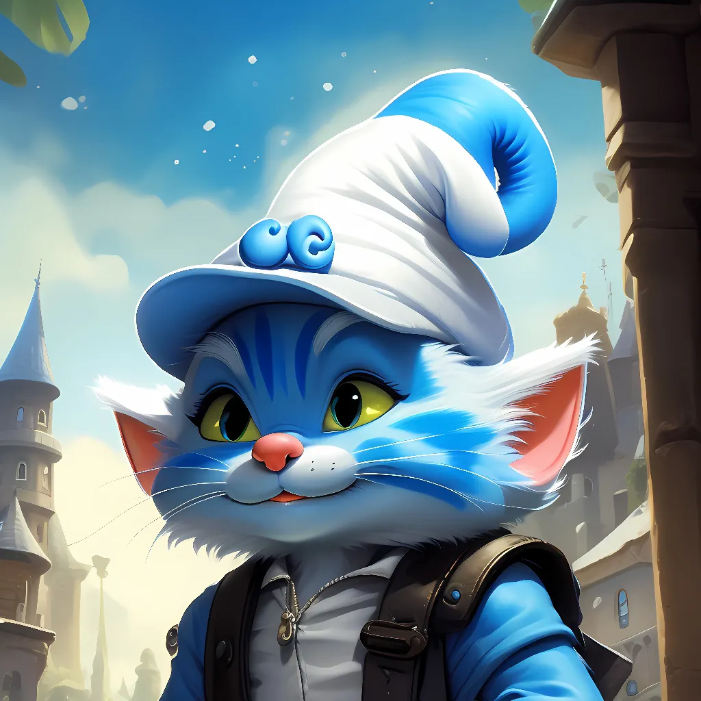 chat with ai character: Smurf cat