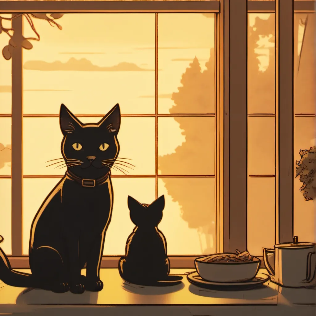 chat with ai character: Black cat