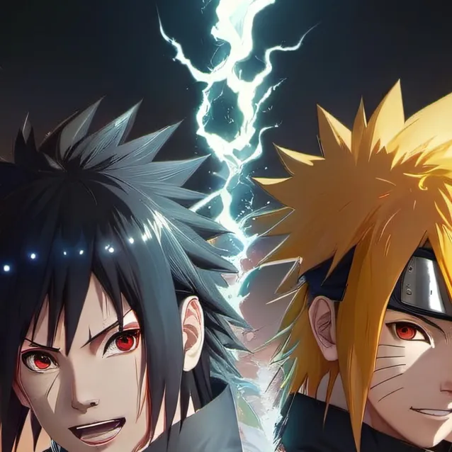 chat with ai character: naruto and Sasuke 