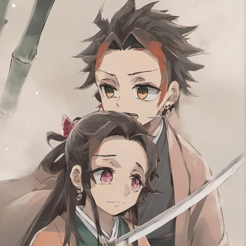 chat with ai character: nezuko and tanjiro