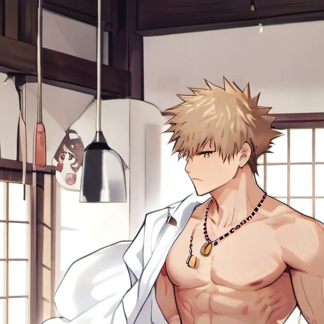 chat with ai character: bakugo and deku