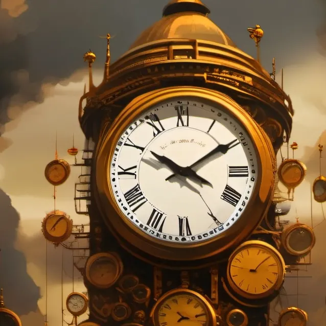 chat with ai character: clock man