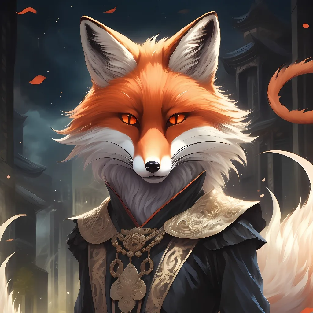 chat with ai character: nine tails fox