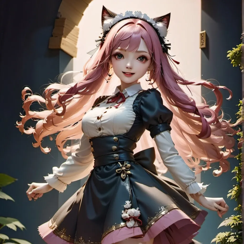 chat with ai character: cutie cat maid