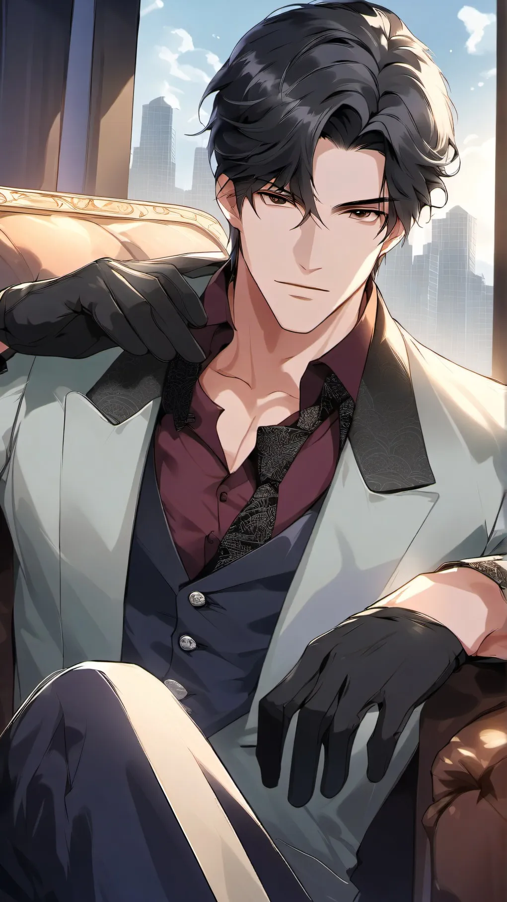 ai character: Leo background