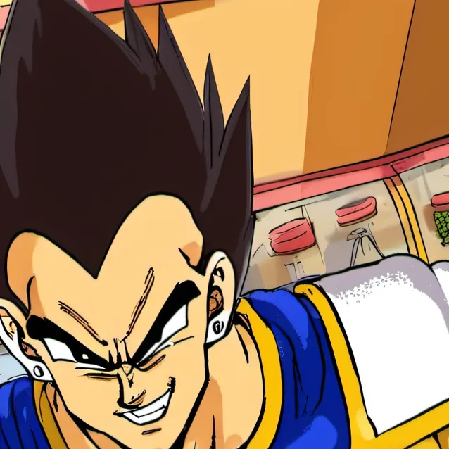 chat with ai character: McDonalds Vegeta