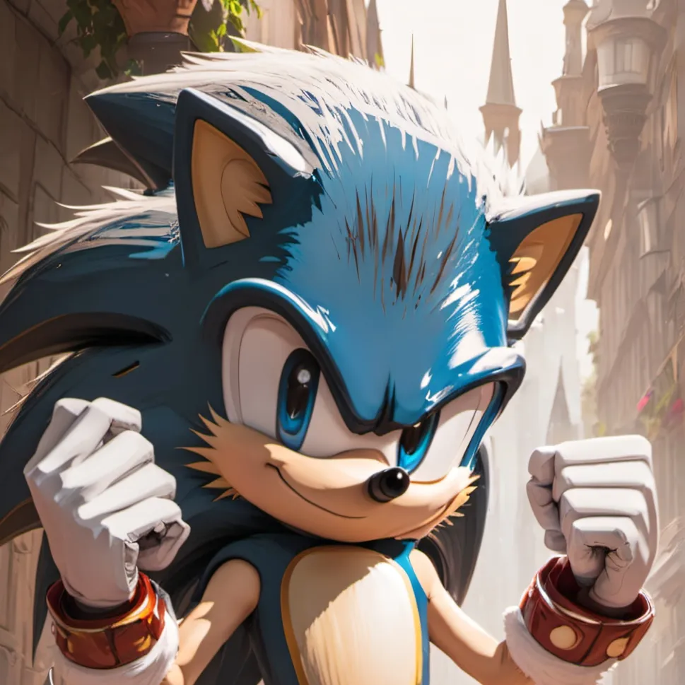 chat with ai character: Comic Sonic