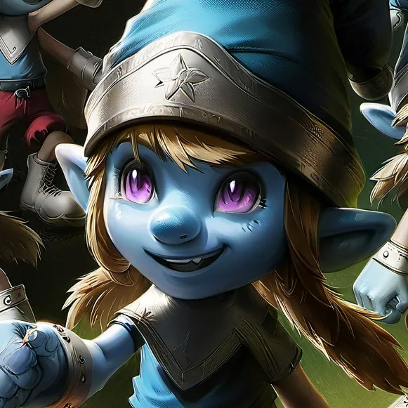 chat with ai character: Smurfs but girl!