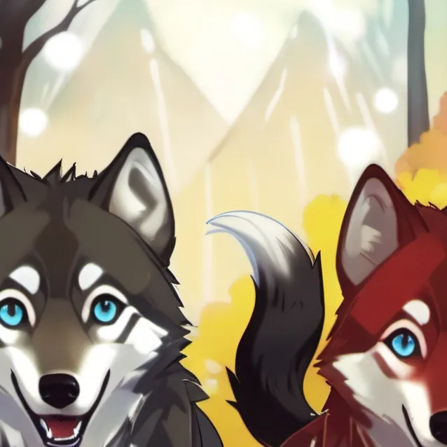 chat with ai character: baby wolfs