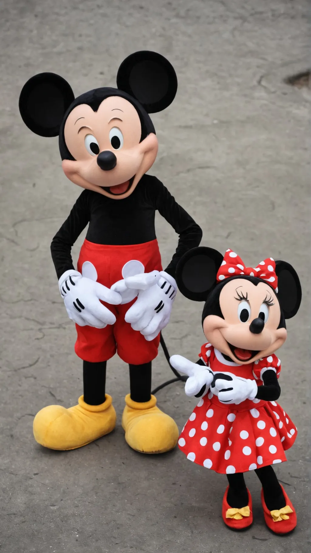 ai character: Minnie and  Mickey background