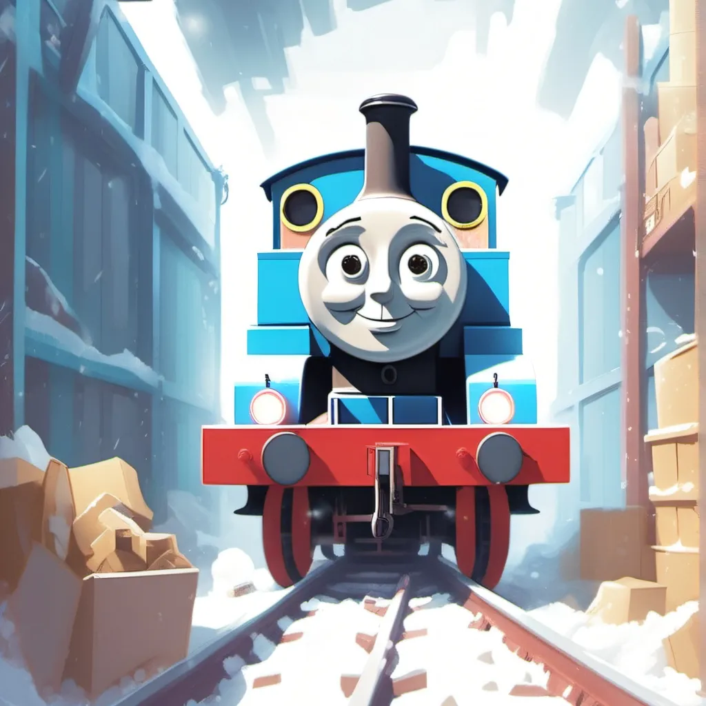 chat with ai character: a Thomas toy