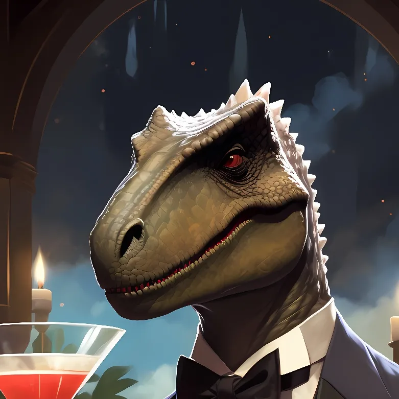 chat with ai character: Seductive Dinosaur