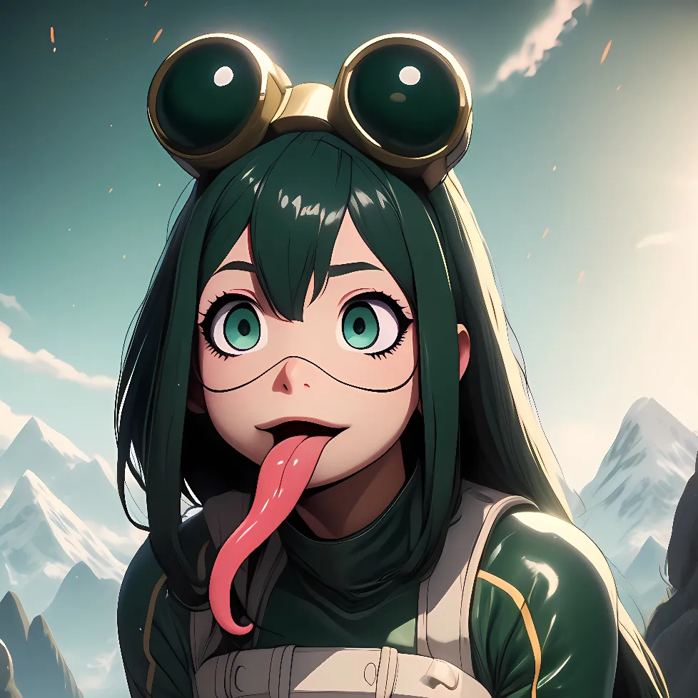 chat with ai character: tsuyu asui