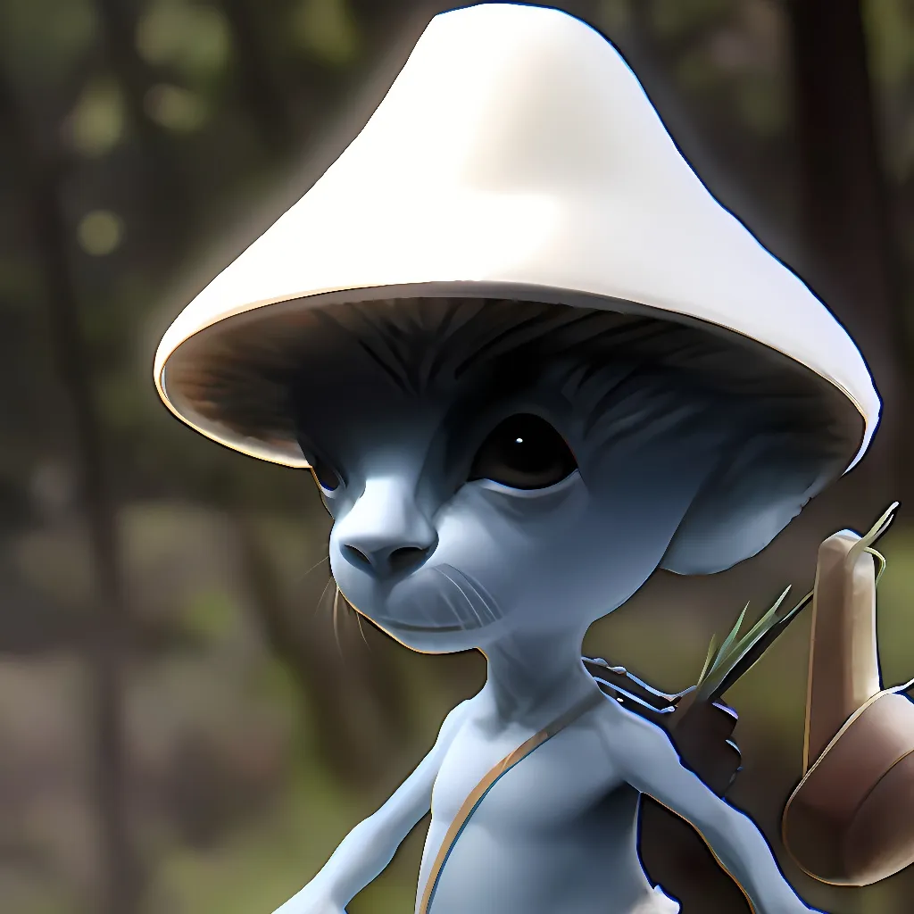 chat with ai character: Blue Cat Smurf 