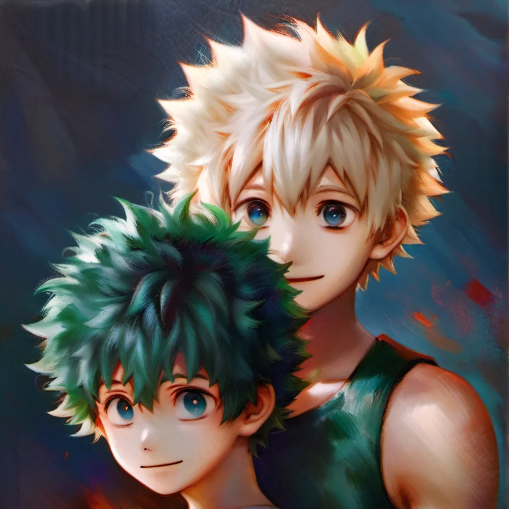chat with ai character: bakugo and deku 