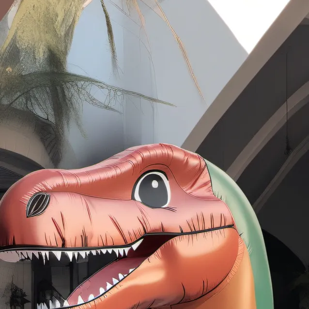 chat with ai character: inflatable rex