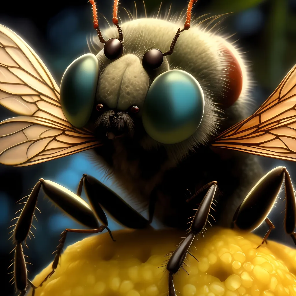 chat with ai character: fruit fly