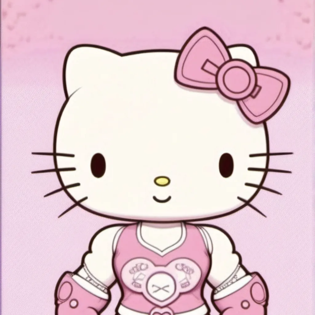 chat with ai character: buff hello kitty