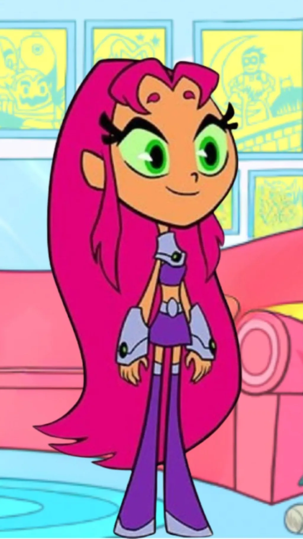 ai character: Starfire  background