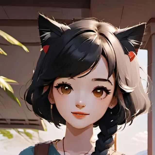 chat with ai character: cat amber