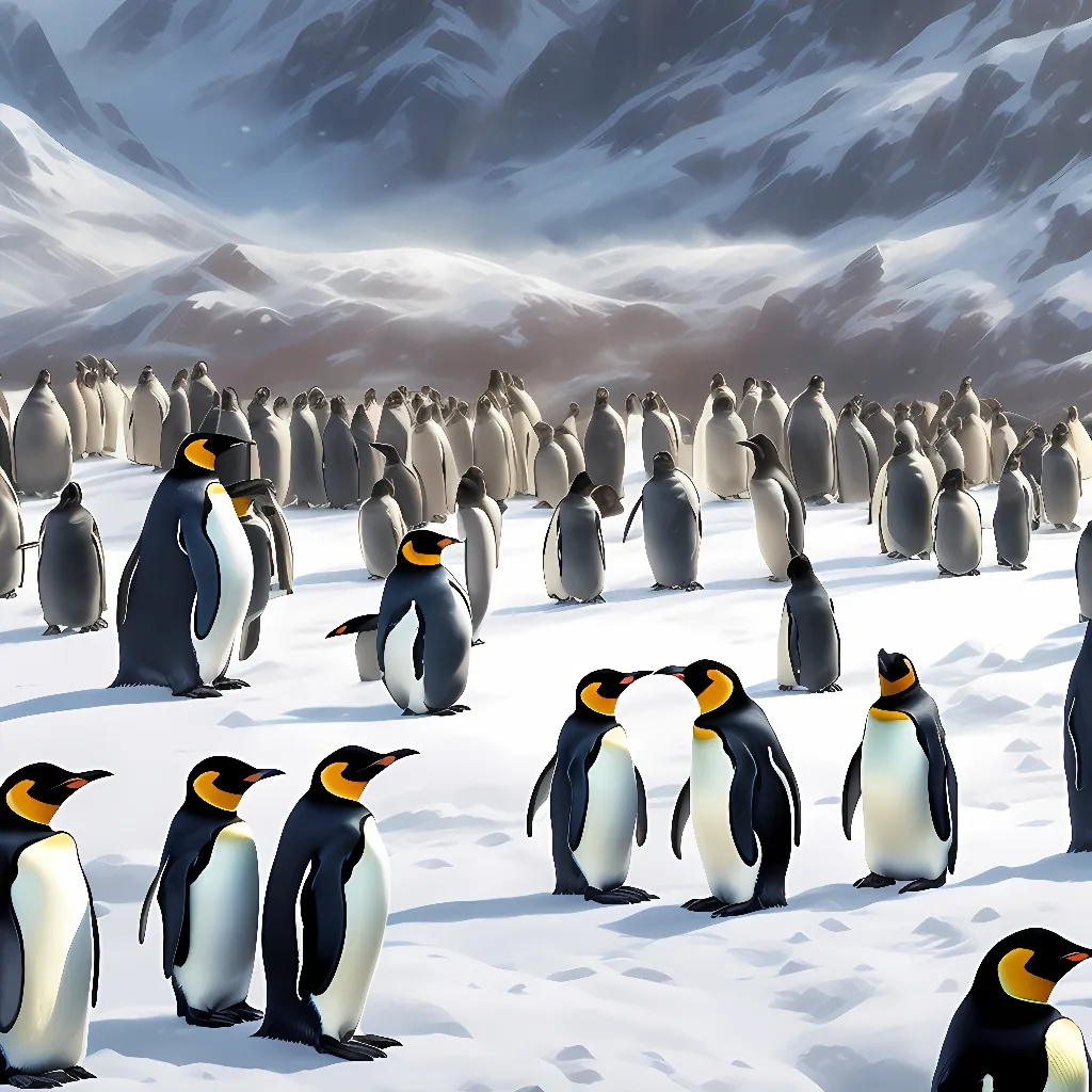 chat with ai character: flock of penguins