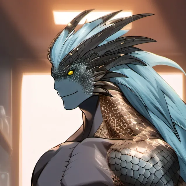 chat with ai character: Amphibian man