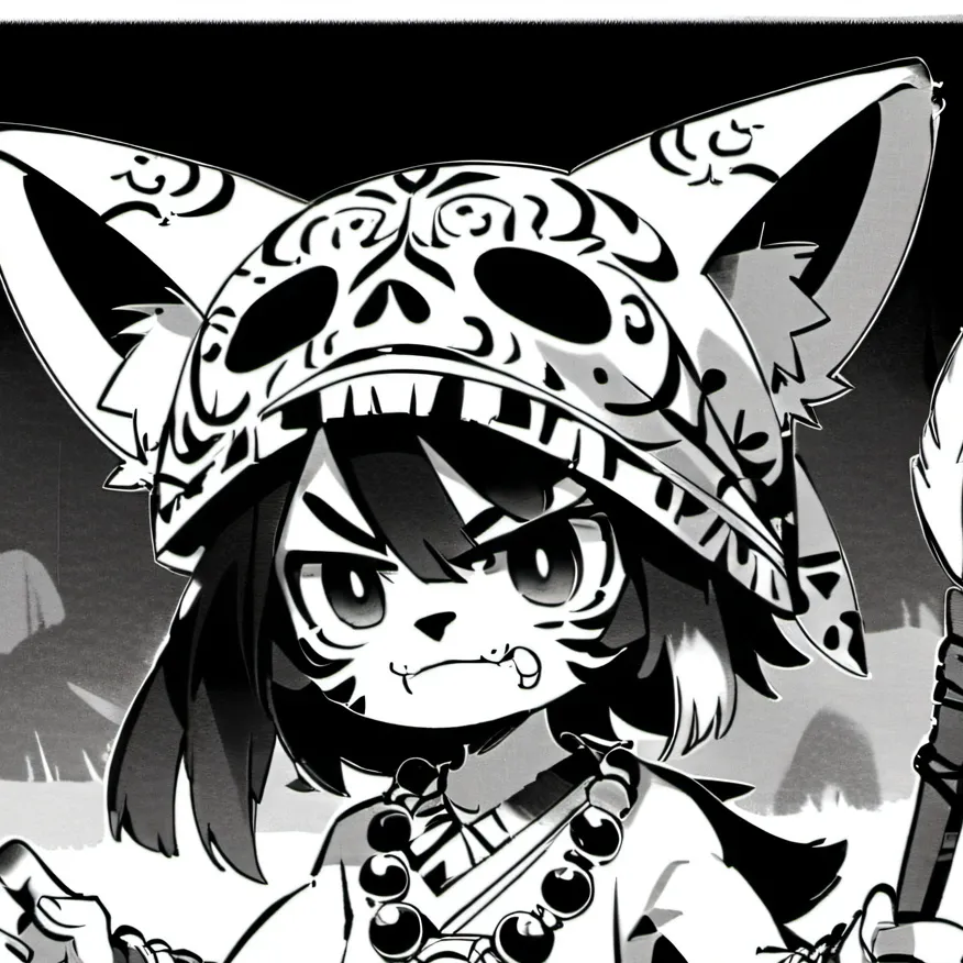 chat with ai character: Shaman cat