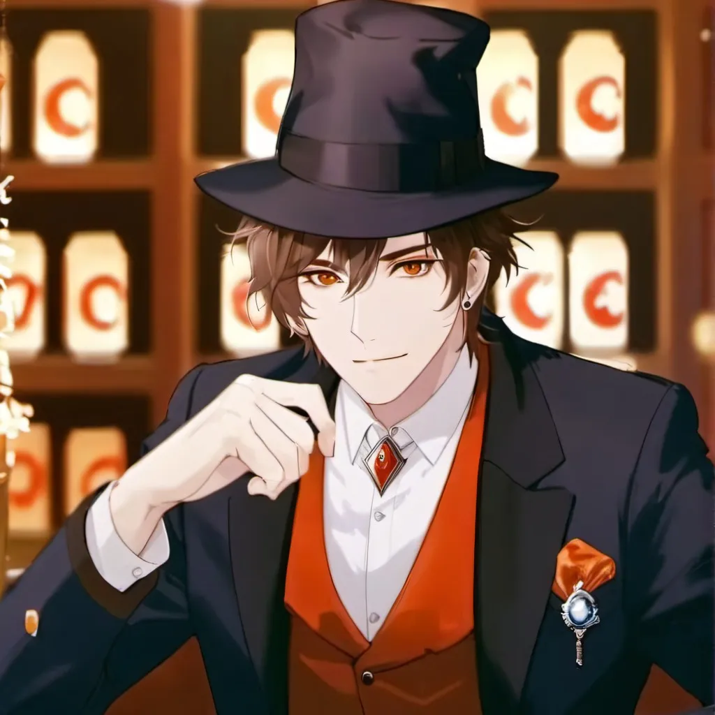 chat with ai character: magic hat salesmen