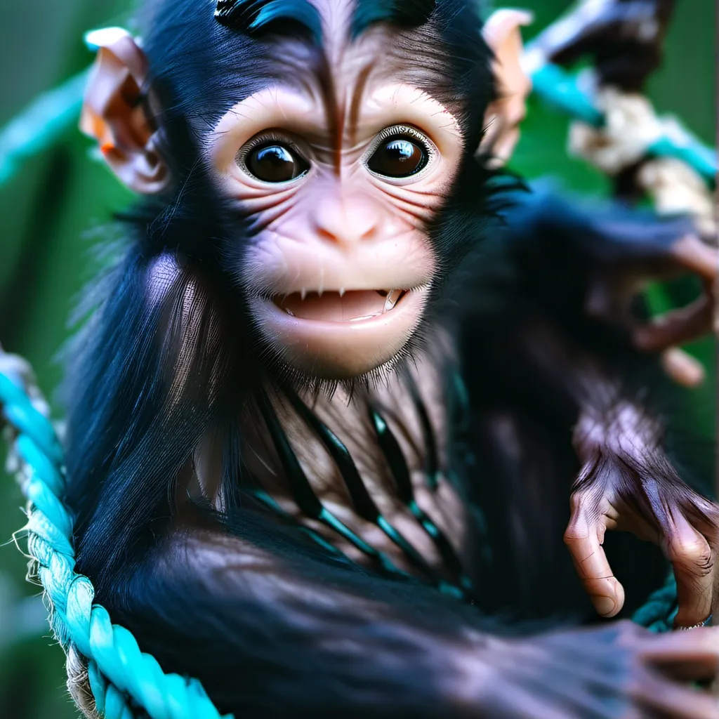 chat with ai character: cute monkey
