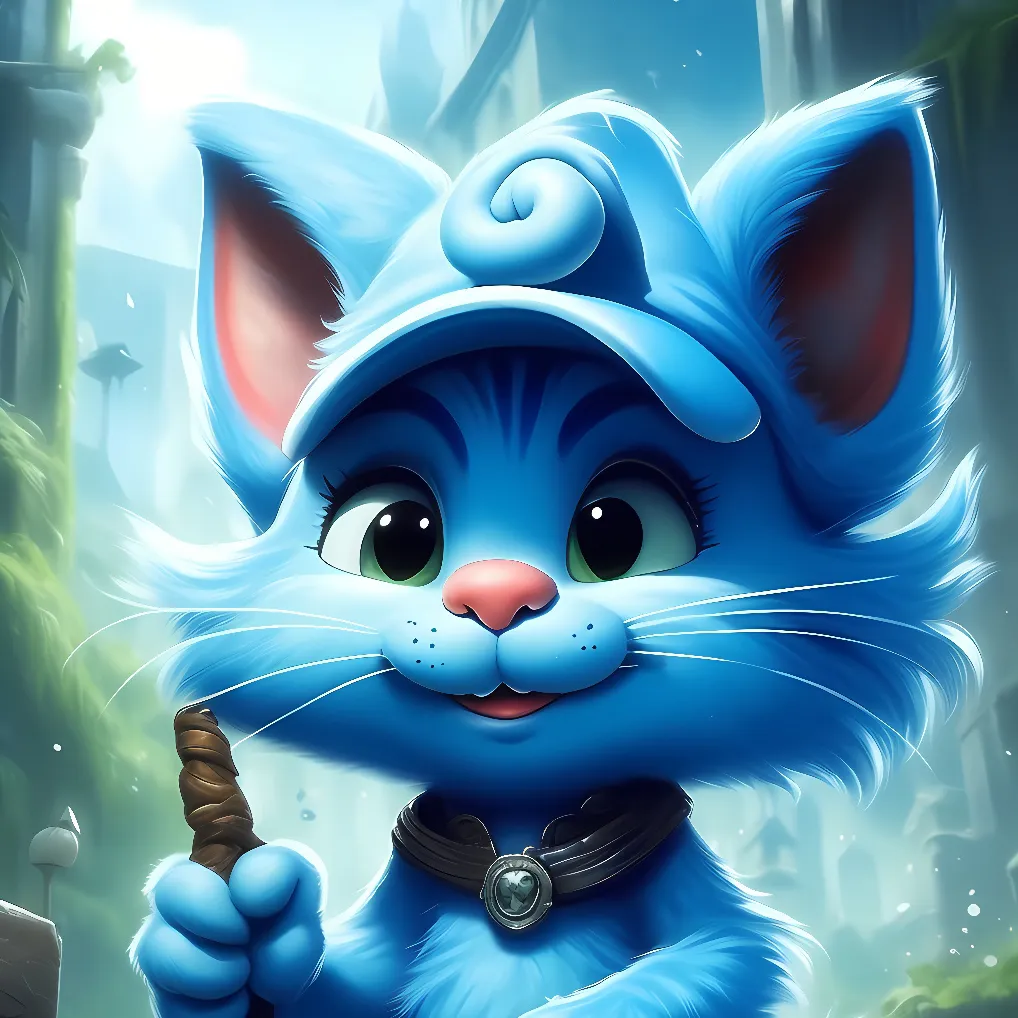 chat with ai character: Smurf cat