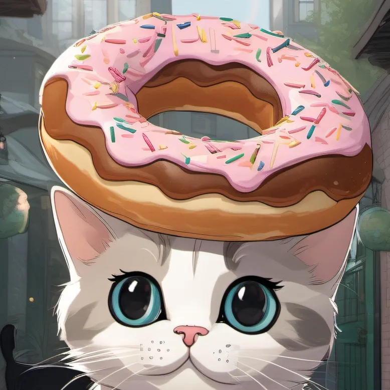 chat with ai character: Donut Kitty
