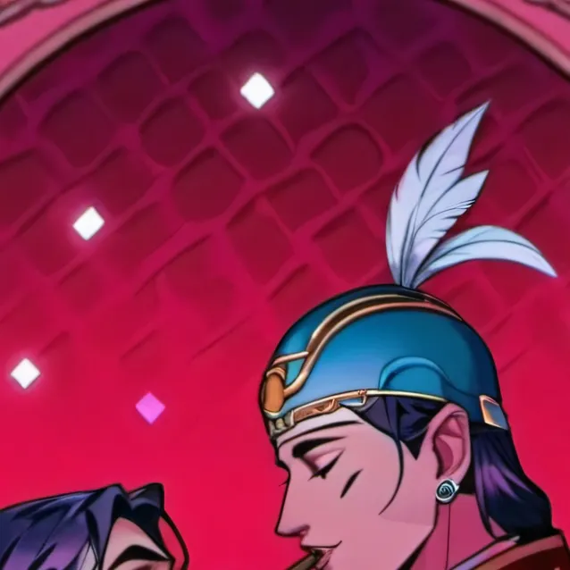 chat with ai character: Two gay men kiss