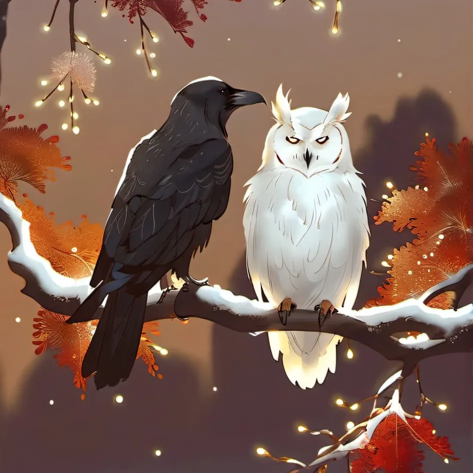 chat with ai character: The Crow and Owl