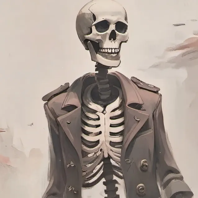 chat with ai character: skeleton 