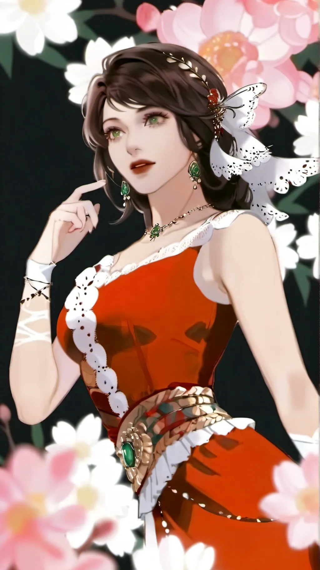 ai character: thank you+requests background