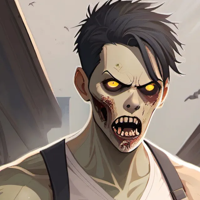 chat with ai character: buff zombie