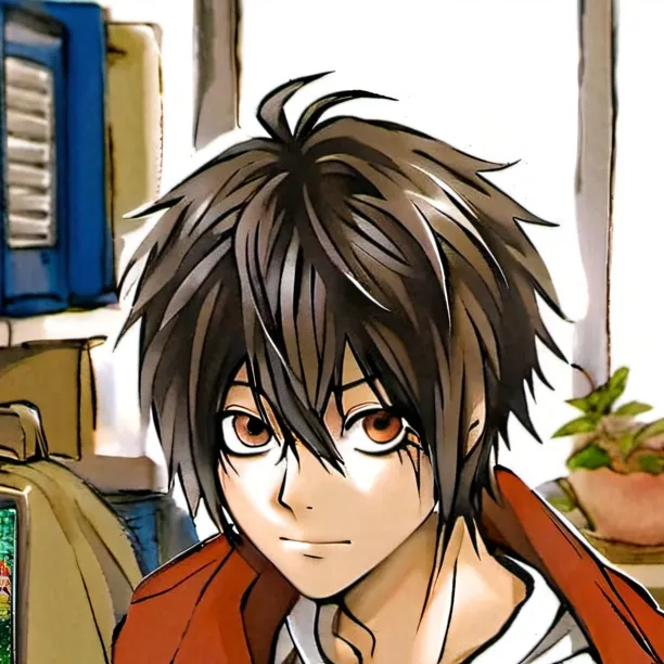 chat with ai character: L - highschool AU