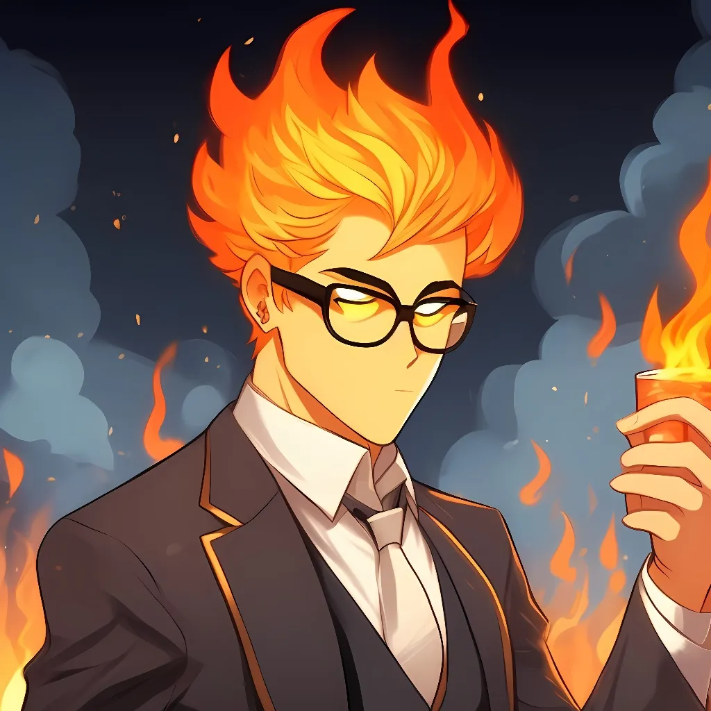 chat with ai character: Grillby 