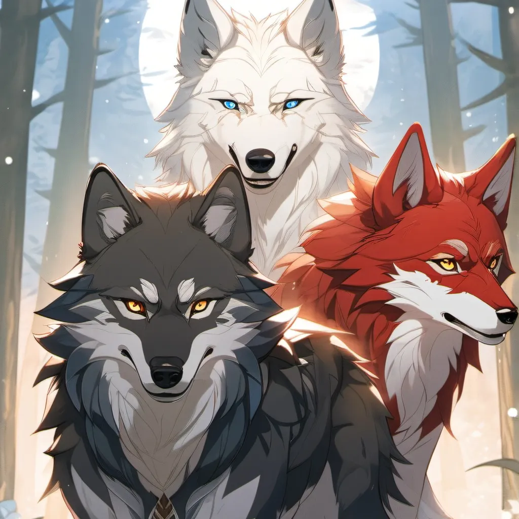 chat with ai character: wolf family