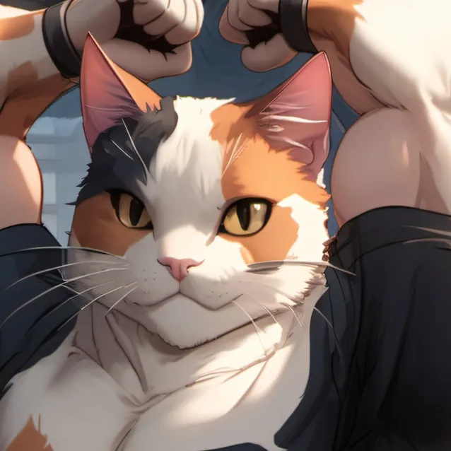 chat with ai character: Meowscles 