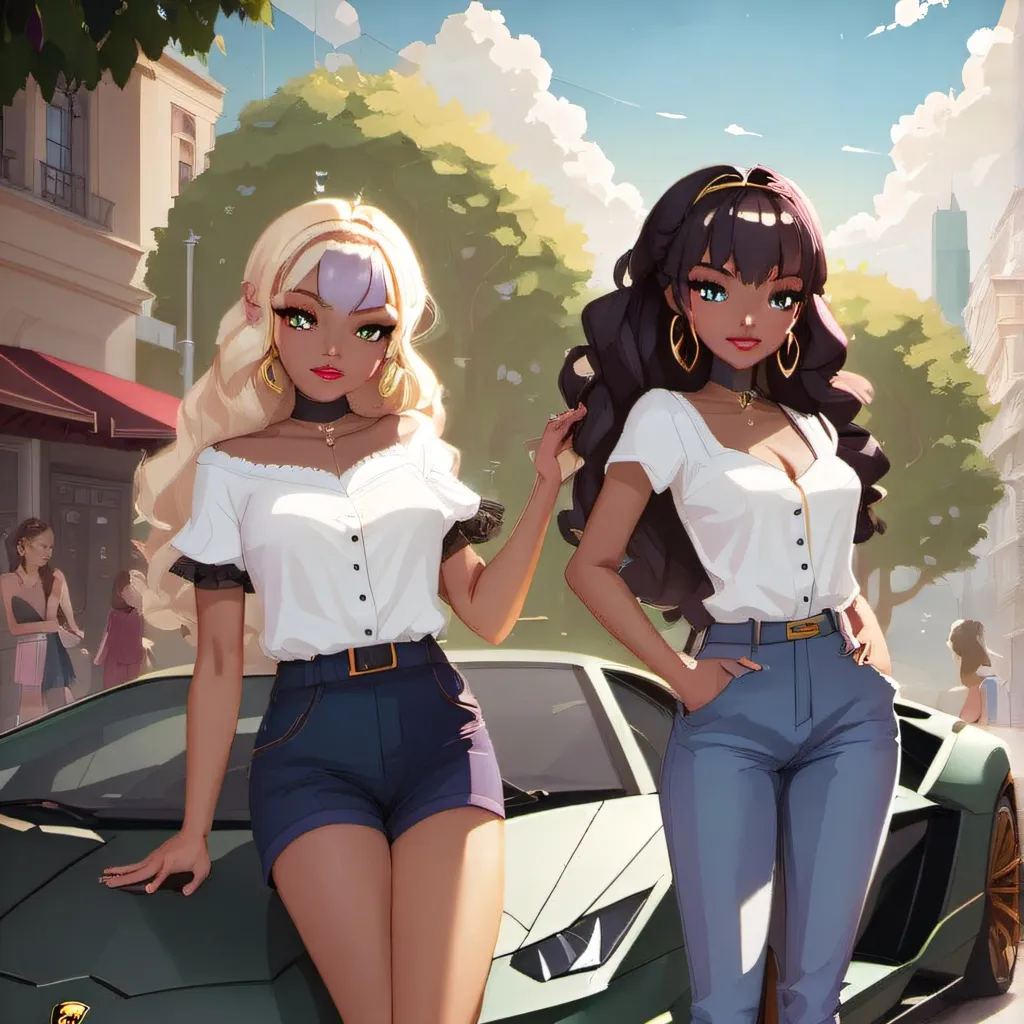 ai character lisa and amber  avatar