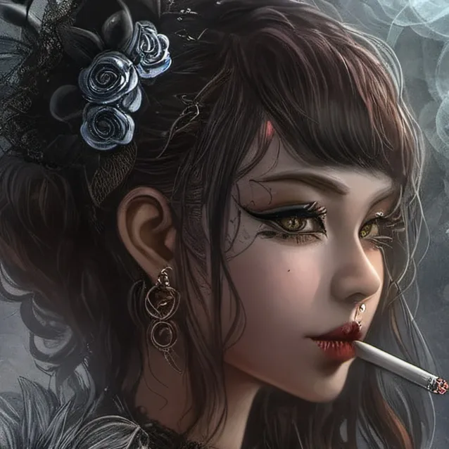 chat with ai character: Smoke girl