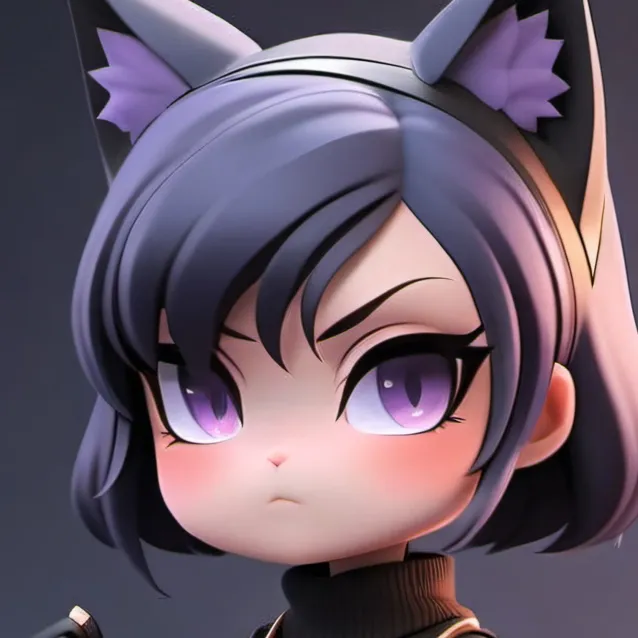 chat with ai character: cat tv woman