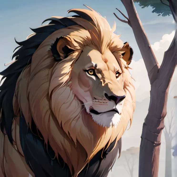 chat with ai character: A lion