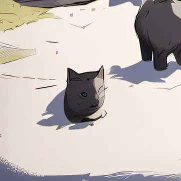 chat with ai character: Mom+kittens