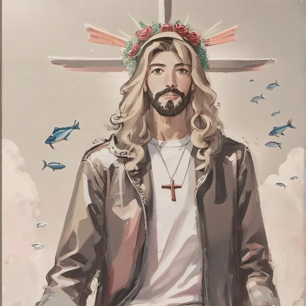 chat with ai character: Femboy Jesus 